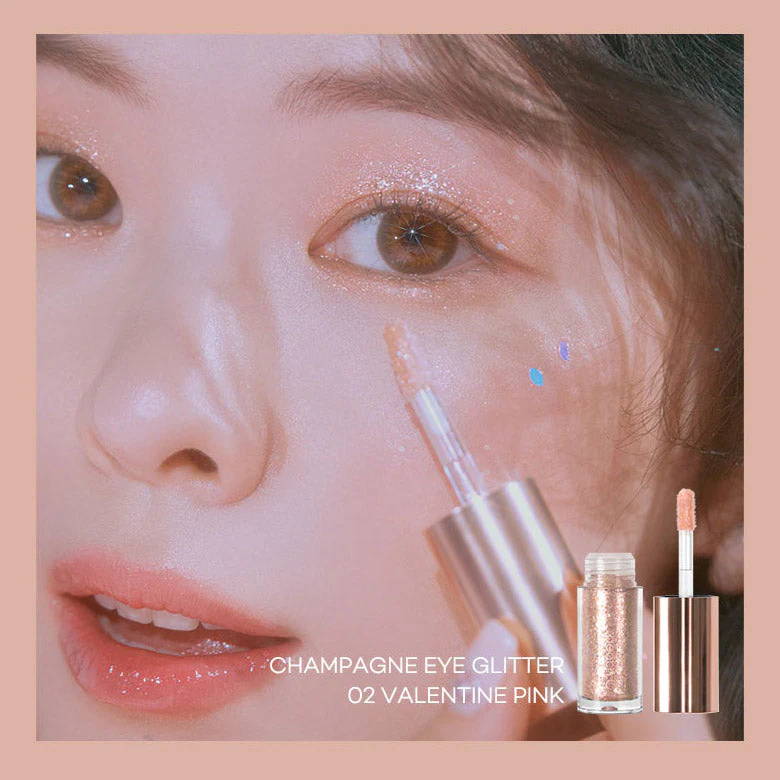 Champagne Eye Glitter #02 Valentine Pink - Image 3