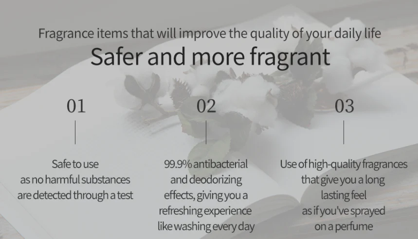 [Special Sale] Dress & Living Clear Perfume (No.97 April Cotton) 70ml - Image 2